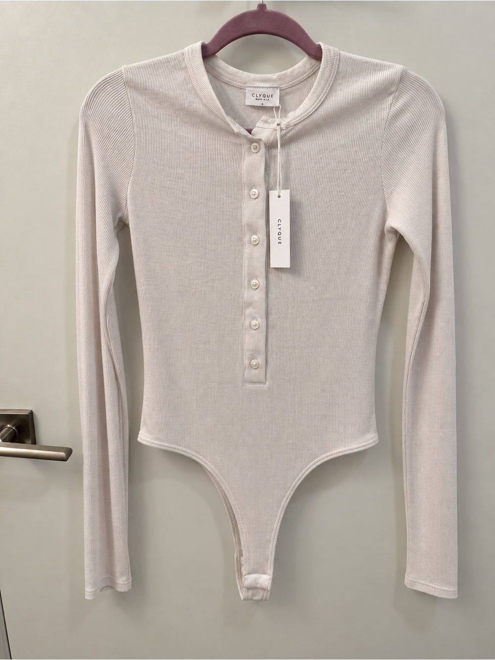 Clyque Annie Bodysuit in White Size Medium NWT